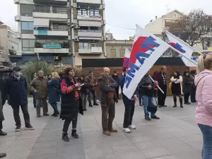 Απεργιακή συγκέντρωση Συνδικάτων στην Κεντρική Πλατεία Κατερίνης