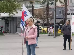 Απεργιακή συγκέντρωση Συνδικάτων στην Κεντρική Πλατεία Κατερίνης