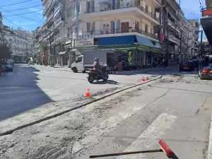 Κατερίνη – Κλειστή η Εθνικής Αντιστάσεως λόγω έργων