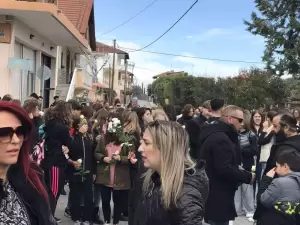 Πορεία στη μνήμη των θυμάτων των Τεμπών στη Λεπτοκαρυά