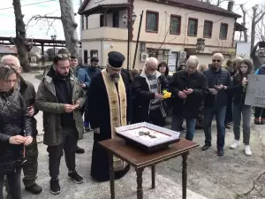 Πορεία στη μνήμη των θυμάτων των Τεμπών στη Λεπτοκαρυά