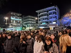 Σε εξέλιξη το Παμπιερικό Συλλαλητήριο στην Κατερίνη για την τραγωδία στα Τέμπη