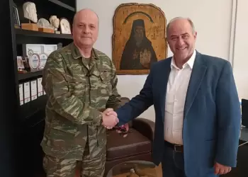Δήμος Δίου Ολύμπου: Συνάντηση του Διοικητή της 24ης ΤΘΤ Λιτοχώρου, Ταξίαρχου Νικολάου Θεοδοσίου
