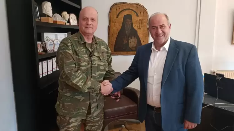 Δήμος Δίου Ολύμπου: Συνάντηση του Διοικητή της 24ης ΤΘΤ Λιτοχώρου, Ταξίαρχου Νικολάου Θεοδοσίου