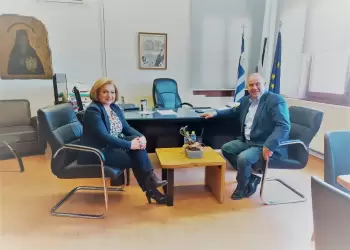 Τα ζητήματα του Δήμου Δίου - Ολύμπου στο επίκεντρο της συνάντησης της Μαρίας Μίχου με τον Ευάγγελο Γερολιόλιο