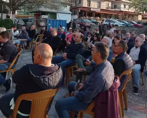 Ανοιχτή σύσκεψη του ΚΚΕ στον Ν. Παντελεήμονα Πιερίας, με ομιλητή τον Κώστα Παρασκευά μέλος του ΠΓ της ΚΕ του ΚΚΕ