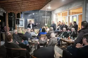 Με δυο μεγάλες συγκεντρώσεις σε Βροντού και Κίτρος έκλεισε τις προεκλογικές του συγκεντρώσεις ο Σπύρος Κουλκουδίνας