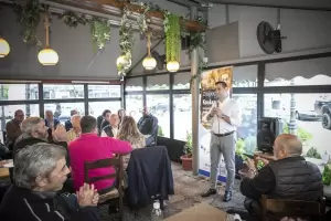 Ο Σπύρος Κουλκουδίνας σε κοινότητες της Πιερίας Γανόχωρα, Περίσταση, Καλλιθέα