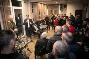 Θερμή υποδοχή για Σπύρο Κουλκουδίνα σε Βρύα, Ελατοχώρι και Ρητίνη!