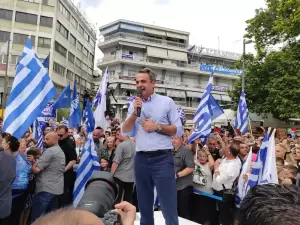 O Κυριάκος Μητσοτάκης στην Κατερίνη: H Νέα Δημοκρατία έρχεται με φόρα