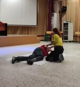 Διασωστική Ομάδα Πιερίας: Παρουσίαση Α Βοηθειών στους εκπαιδευτικούς του Γυμνασίου Κονταριώτισσας