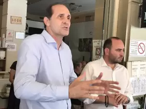 Κλιμάκιο της Νέας Δημοκρατίας στον Κορινό Κατερίνης (εικόνες) Επίσκεψη στον Κορινό Κατερίνης των υποψηφίων Βουλευτών Ημαθίας Βεσυρόπουλου και Βασιλειάδη (Φωτορεπορτάζ)