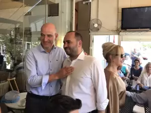 Κλιμάκιο της Νέας Δημοκρατίας στον Κορινό Κατερίνης (εικόνες) Επίσκεψη στον Κορινό Κατερίνης των υποψηφίων Βουλευτών Ημαθίας Βεσυρόπουλου και Βασιλειάδη (Φωτορεπορτάζ)