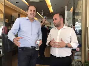 Κλιμάκιο της Νέας Δημοκρατίας στον Κορινό Κατερίνης (εικόνες) Επίσκεψη στον Κορινό Κατερίνης των υποψηφίων Βουλευτών Ημαθίας Βεσυρόπουλου και Βασιλειάδη (Φωτορεπορτάζ)