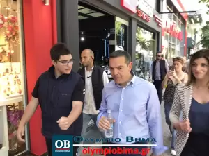 Κατερίνη: Η ομιλία του Αλέξη Τσίπρα από τον πεζόδρομο της πόλης (βίντεο & εικόνες)