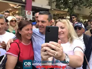 Κατερίνη: Η ομιλία του Αλέξη Τσίπρα από τον πεζόδρομο της πόλης (βίντεο & εικόνες)