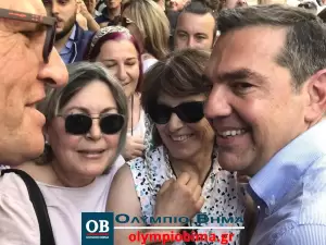 Κατερίνη: Η ομιλία του Αλέξη Τσίπρα από τον πεζόδρομο της πόλης (βίντεο & εικόνες)