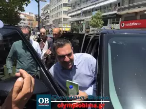 Κατερίνη: Η ομιλία του Αλέξη Τσίπρα από τον πεζόδρομο της πόλης (βίντεο & εικόνες)