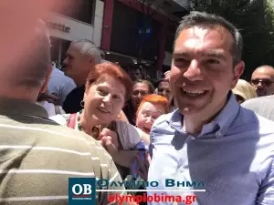 Κατερίνη: Η ομιλία του Αλέξη Τσίπρα από τον πεζόδρομο της πόλης (βίντεο & εικόνες)