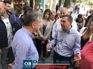 Κατερίνη: Η ομιλία του Αλέξη Τσίπρα από τον πεζόδρομο της πόλης (βίντεο & εικόνες)