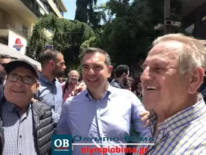 Κατερίνη: Η ομιλία του Αλέξη Τσίπρα από τον πεζόδρομο της πόλης (βίντεο & εικόνες)