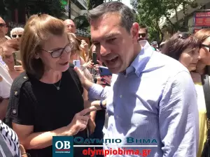 Κατερίνη: Η ομιλία του Αλέξη Τσίπρα από τον πεζόδρομο της πόλης (βίντεο & εικόνες)