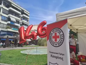 Κατερίνη – Πλατεία Ελευθερίας: Ελληνικός Ερυθρός Σταυρός – 146 χρόνια προσφοράς