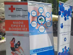 Κατερίνη – Πλατεία Ελευθερίας: Ελληνικός Ερυθρός Σταυρός – 146 χρόνια προσφοράς