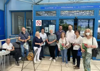 Στελέχη του ΣΥΡΙΖΑ – ΠΣ Πιερίας στο Νοσοκομείο Κατερίνης