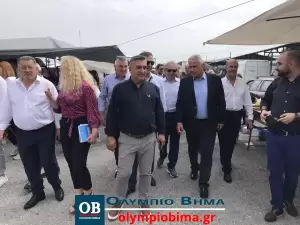 Στο Αιγίνιο Πιερίας τα στελέχη της Νέας Δημοκρατίας Μάκης Βορίδης και Νικήτας Κακλαμάνης (συνεχής ενημέρωση – εικόνες & βίντεο)