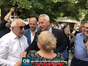Στο Αιγίνιο Πιερίας τα στελέχη της Νέας Δημοκρατίας Μάκης Βορίδης και Νικήτας Κακλαμάνης (συνεχής ενημέρωση – εικόνες & βίντεο)