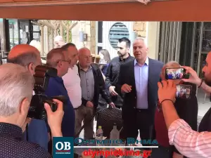 Στο Αιγίνιο Πιερίας τα στελέχη της Νέας Δημοκρατίας Μάκης Βορίδης και Νικήτας Κακλαμάνης (συνεχής ενημέρωση – εικόνες & βίντεο)