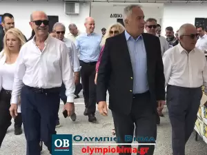 Στο Αιγίνιο Πιερίας τα στελέχη της Νέας Δημοκρατίας Μάκης Βορίδης και Νικήτας Κακλαμάνης (συνεχής ενημέρωση – εικόνες & βίντεο)