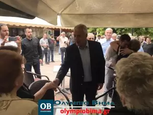 Στο Αιγίνιο Πιερίας τα στελέχη της Νέας Δημοκρατίας Μάκης Βορίδης και Νικήτας Κακλαμάνης (συνεχής ενημέρωση – εικόνες & βίντεο)