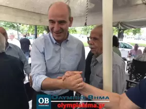 Στο Αιγίνιο Πιερίας τα στελέχη της Νέας Δημοκρατίας Μάκης Βορίδης και Νικήτας Κακλαμάνης (συνεχής ενημέρωση – εικόνες & βίντεο)