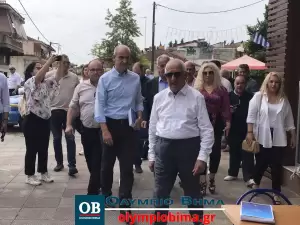 Στο Αιγίνιο Πιερίας τα στελέχη της Νέας Δημοκρατίας Μάκης Βορίδης και Νικήτας Κακλαμάνης (συνεχής ενημέρωση – εικόνες & βίντεο)