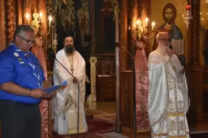 Ο υποψήφιος δήμαρχος Κατερίνης Γιάννης Ντούμος τίμησε τη μνήμη των 31 σφαγιασθέντων Προσκόπων στο Αϊδίνι το 1919 Ο υποψήφιος δήμαρχος Κατερίνης Γιάννης Ντούμος τίμησε