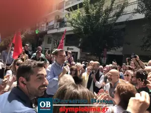 Ζωντανά από τον πεζόδρομο Κατερίνης η ομιλία του Αλέξη Τσίπρα