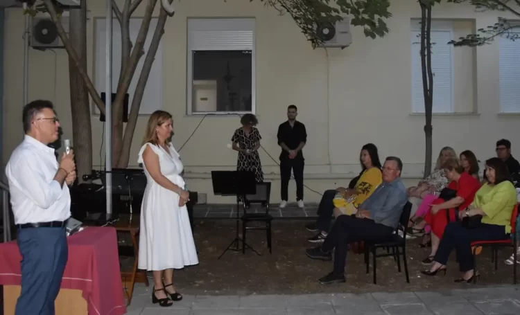 Ο υποψήφιος δήμαρχος Κατερίνης Γιάννης Ντούμος στην εκδήλωση για τα 20 χρόνια του συλλόγου “Αλκυονίδα”