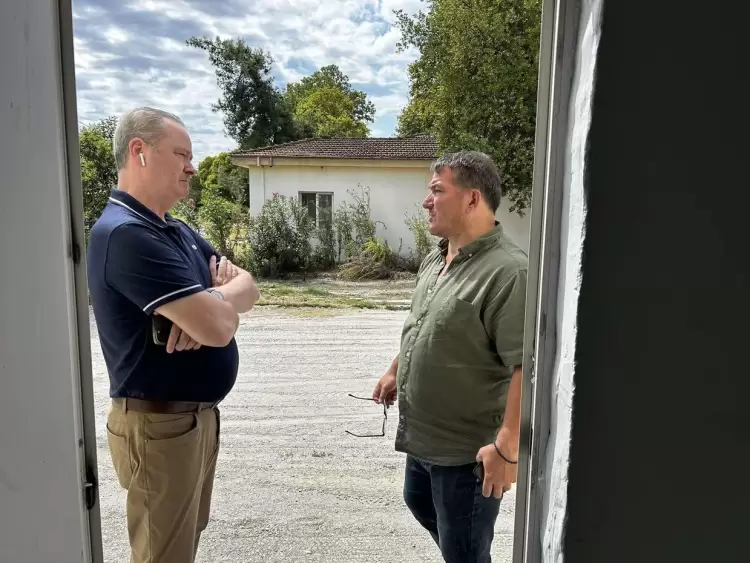 Στη νέα αίθουσα άρσης βαρών στην Κατερίνη Πύρρος Δήμας και Κώστας Κουκοδήμος