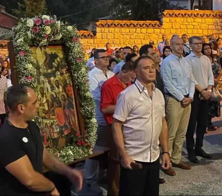 Ο Βουλευτής Πιερίας, Φώντας Μπαραλιάκος, παρευρέθηκε στον εορτασμό της Κοιμήσεως της Θεοτόκου στον Μέγα Πανηγυρικό Εσπερινό και τη λιτανεία στην Ιερά Μονή Παναγίας Μακρυρράχης Ο Βουλευτής Πιερίας, Φώντας Μπαραλιάκος, παρευρέθηκε στον εορτασμό της Κοιμήσεως της Θεοτόκου στον Μέγα Πανηγυρικό Εσπερινό και τη λιτανεία στην Ιερά Μονή Παναγίας ΜακρυρράχηςΟ Βουλευτής Πιερίας, Φώντας Μπαραλιάκος, παρευρέθηκε στον εορτασμό της Κοιμήσεως της Θεοτόκου στον Μέγα Πανηγυρικό Εσπερινό και τη λιτανεία στην Ιερά Μονή Παναγίας Μακρυρράχης