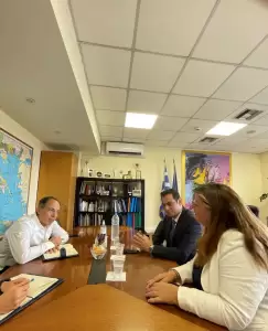 O Σπύρος Κουλκουδίνας υποδέχθηκε την Diane De Navacelle De Coubertin