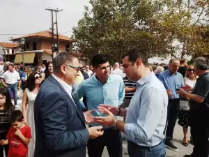 Χρήστος Κομπατσιάρης: Εγκαίνια του εκλογικού κέντρου στο Κολινδρό