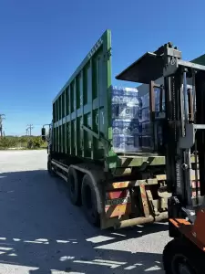 Δήμος Δίου-Ολύμπου: Αποστολή παλετών εμφιαλωμένου νερού στο Δήμο Τεμπών Δήμος Δίου Ολύμπου: Αποστολή παλετών εμφιαλωμένου νερού στο Δήμο Τεμπών