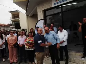 Εγκαίνια του εκλογικού κέντρου του Χρήστου Κομπατσιάρη στο Κολινδρό