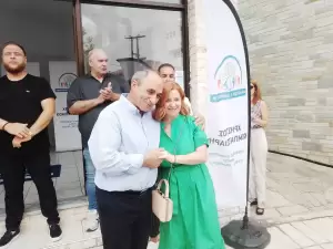 Εγκαίνια του εκλογικού κέντρου του Χρήστου Κομπατσιάρη στο Κολινδρό