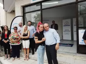 Εγκαίνια του εκλογικού κέντρου του Χρήστου Κομπατσιάρη στο Κολινδρό