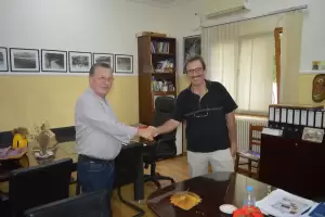 Επίσκεψη και ενημέρωση του Γιάννη Ντούμου στη Διεύθυνση Δασών Πιερίας