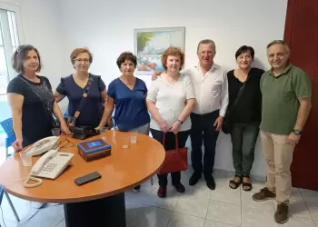 Ο Γιάννης Ντούμος αρωγός στις λειτουργικές αναγκαιότητες του Συλλόγου Λιβαδιωτών Κατερίνης