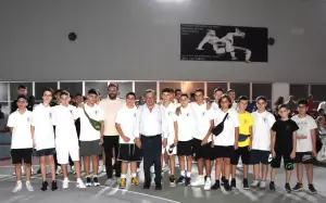 Ο Γιάννης Ντούμος στον Αγιασμό του Αρχελάου Κατερίνης